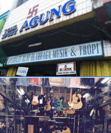 toko agung sport & music kota palembang sumatera selatan
