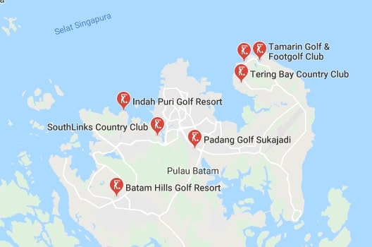 lokasi lapangan golf batam