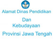 Alamat Kantor Dinas Pendidikan Dan Kebudayaan Jawa Tengah